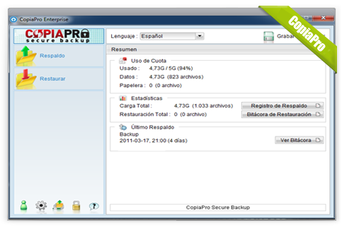 ¿POR QUÉ USAR COPIAPRO SECURE BACKUP?